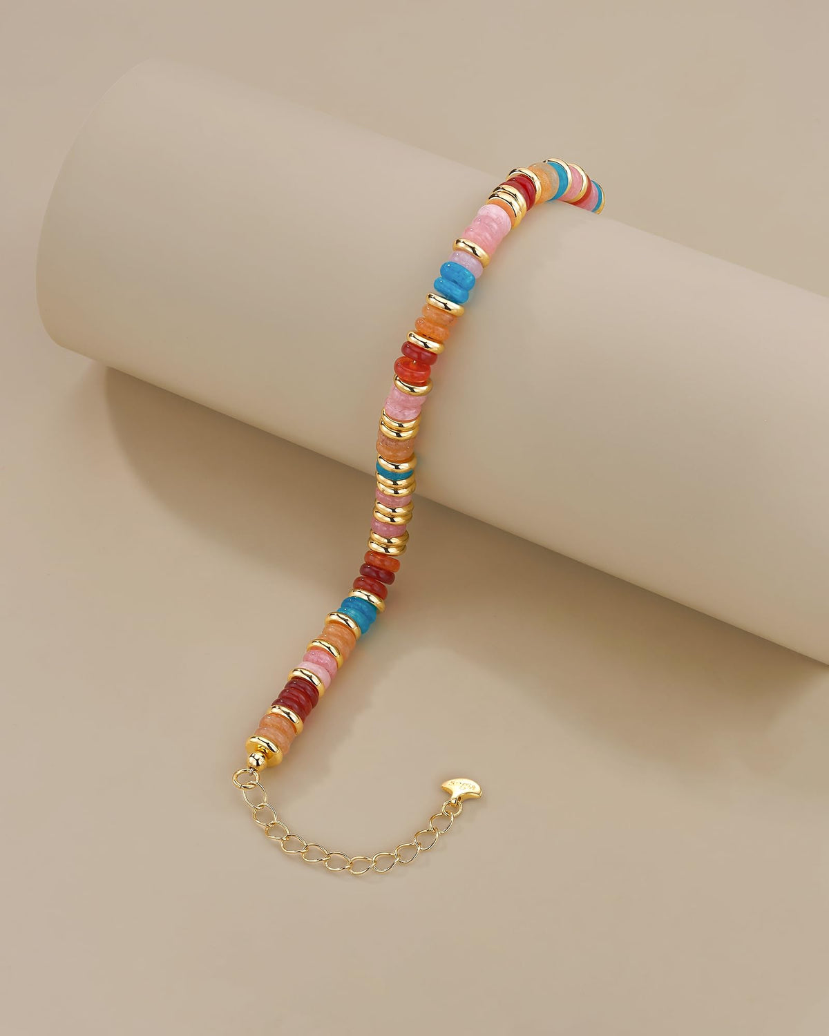 SNGIA Colorful 18K Gold Plated Bracelets for Women Stack - SNGIA Official Imagery - 4