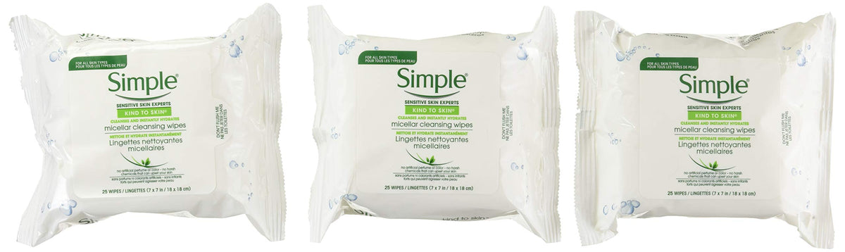 Simple Kind to Skin Cleansing Wipes Micellar 4 Count Gentle - Simple Official Imagery - 8