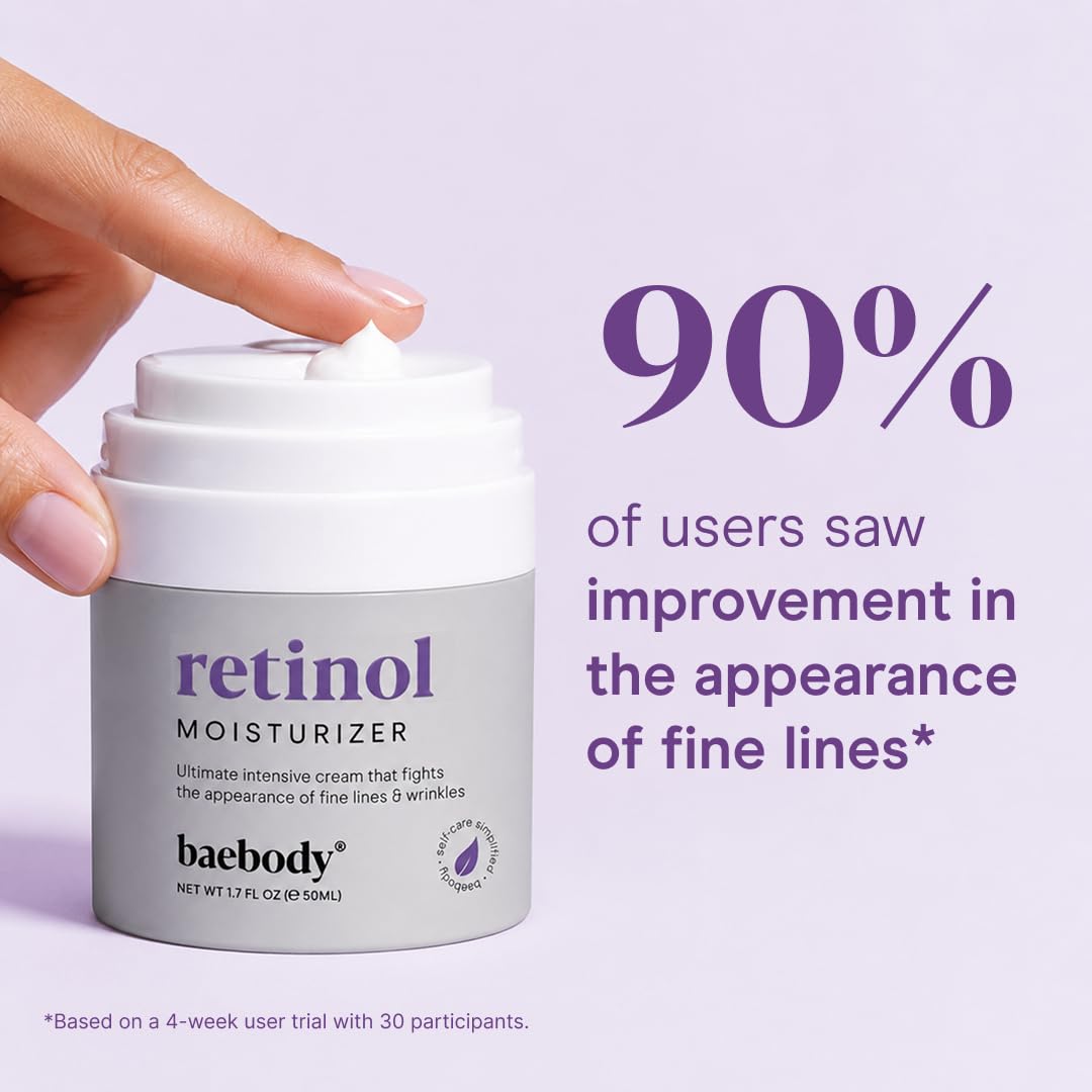 Baebody Retinol Cream for Face - With Jojoba Oil & Vitamin E - Baebody Official Product View 3
