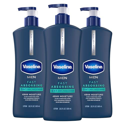 Vaseline Men Fast Absorbing 3in1 Hand Body Face Lotion 20 - Vaseline Official Imagery - 1