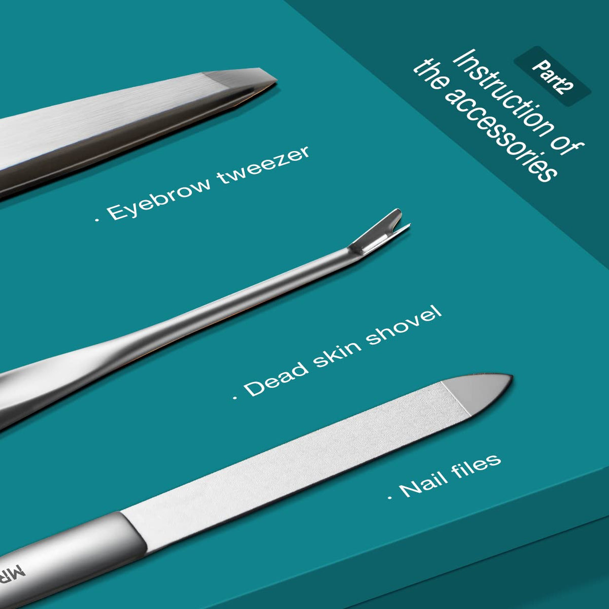 MR GREEN Portable Luxury Manicure Sets Stainless Steel - MR.GREEN Official Imagery - 7