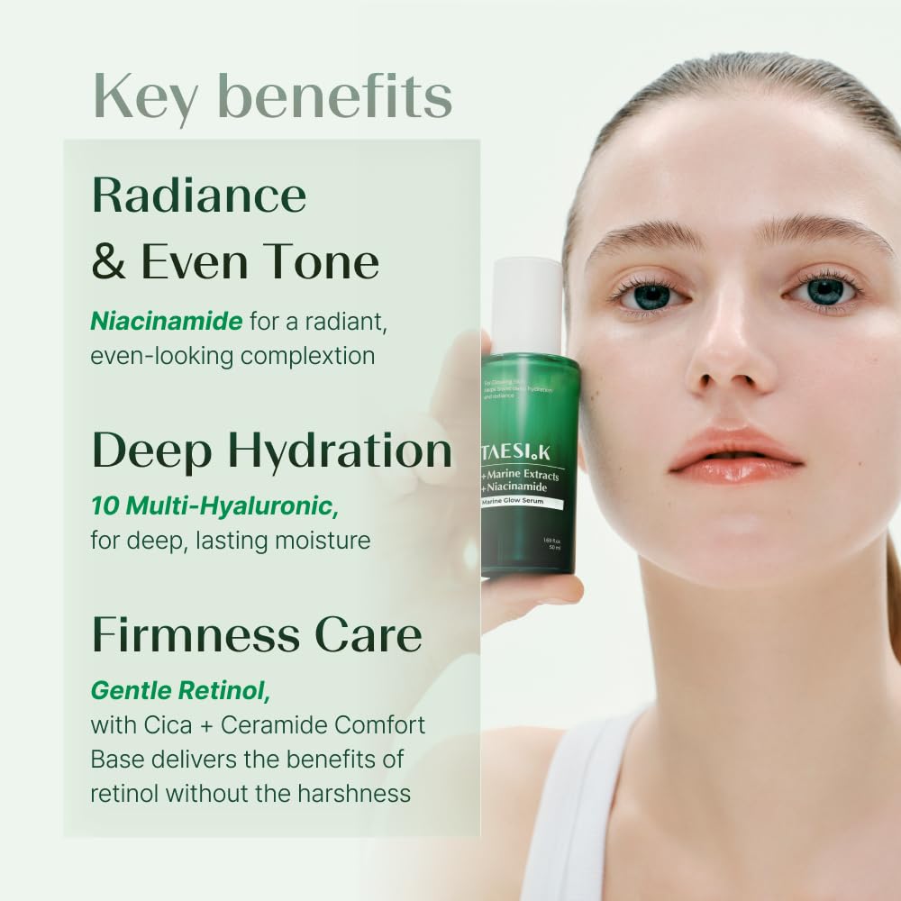 Face Serum with Niacinamide Retinol Hyaluronic Acid Glass - TAESI.K Official Imagery - 6