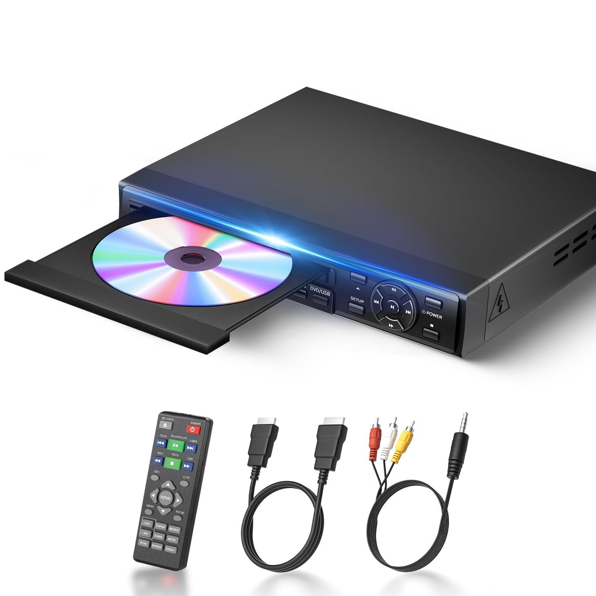 DVD Player 1080P All Region Free DVD Players for TV with - Arafuna Official Imagery - 1
