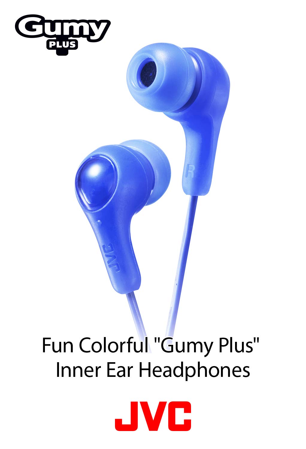 JVC Gumy in Ear Earbud Headphones, Powerful Sound, Comfortable an by JVC - Angle View 2