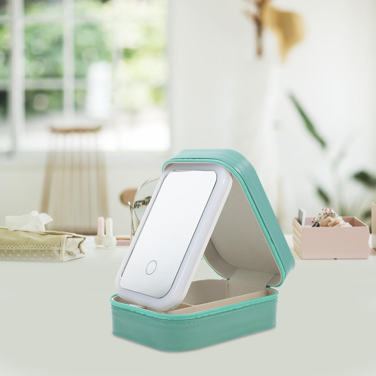 VILLCASE Light up Makeup Bag with LED Mirror Small Travel - VILLCASE Official Imagery - 3