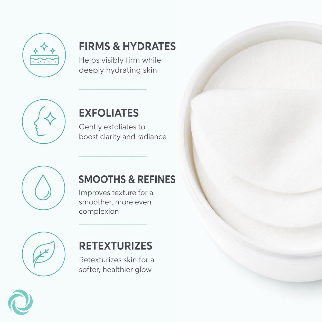 Serious Skincare Glycolic Acid Resurfacing Facial Pads 60 - Serious Skincare Official Imagery - 5