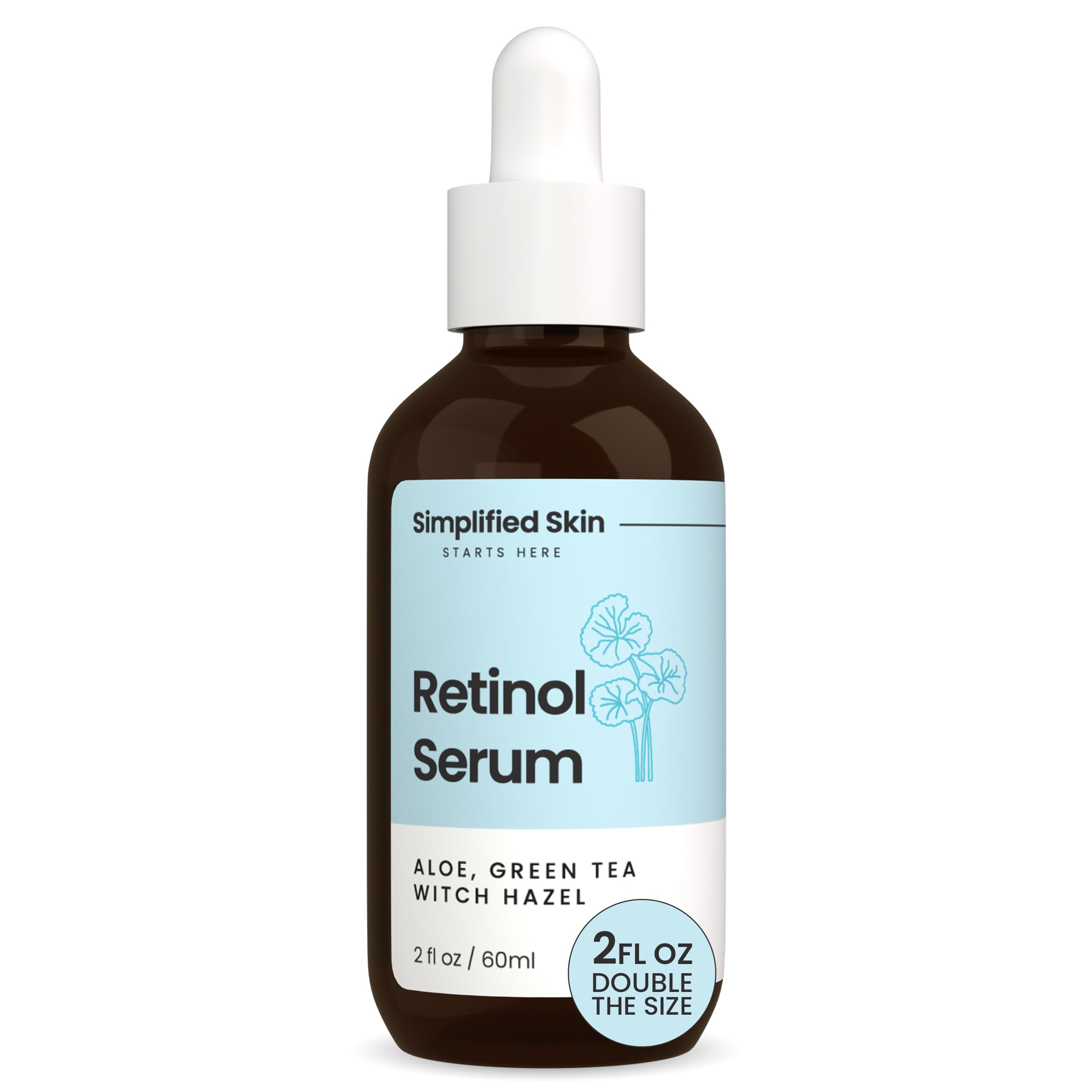 Simplified Skin 2.5% Retinol Serum for Face with Hyaluronic Acid, 2 Fl Oz - Simplified Skin Official Product View 2
