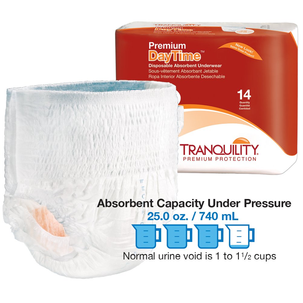 Tranquility Premium Daytime Absorbent Underwear XL 66 in 56 - TRANQUILITY Official Imagery - 4