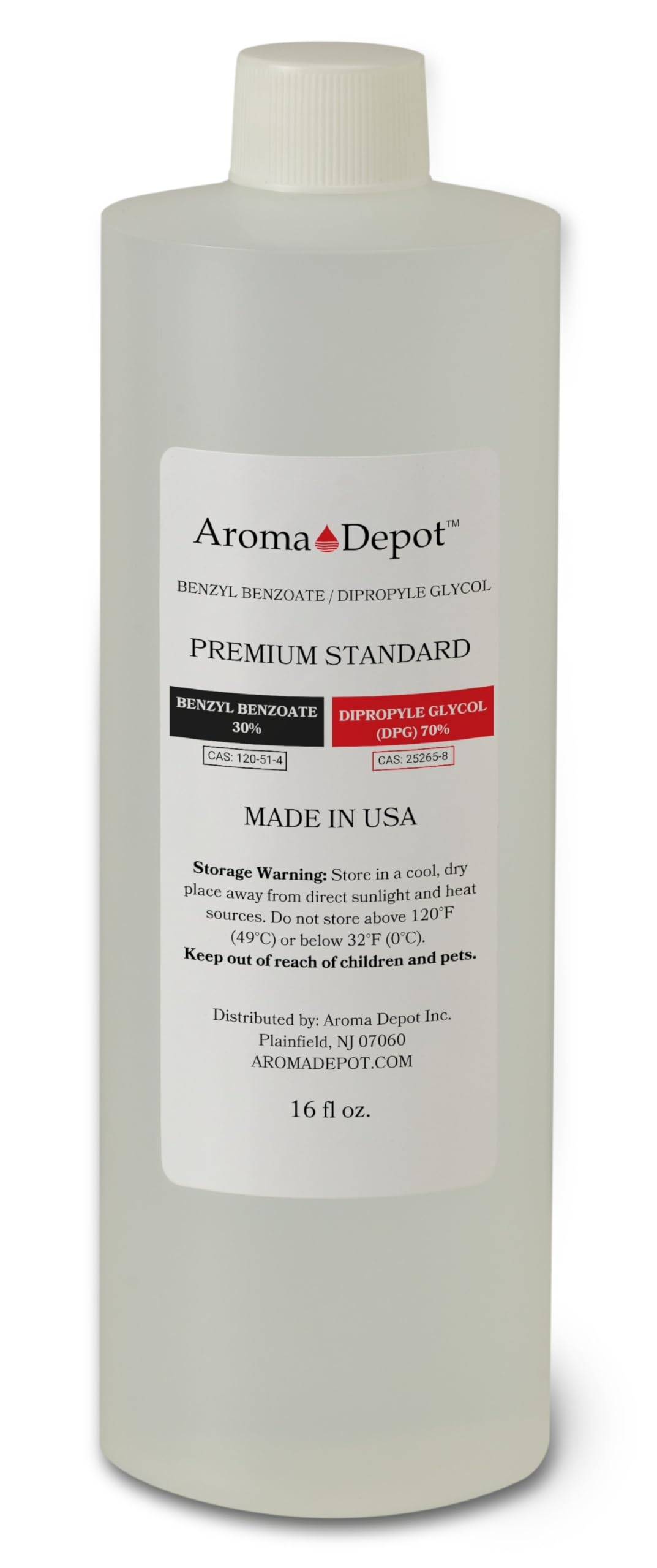 16oz. Premium Fragrance Oil Base - 70% DPG (Dipropylene Glycol) - Product Imagery