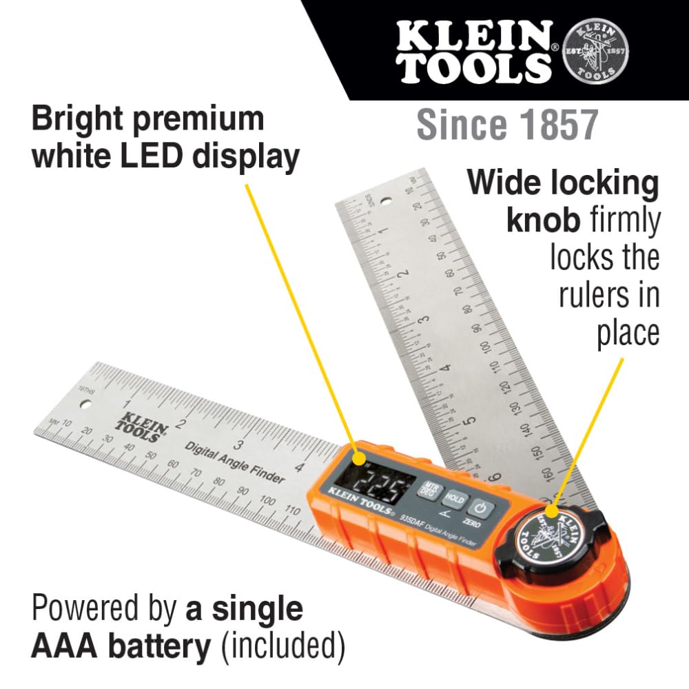 Klein Tools 935DAF Digital Angle Finder Precision - Premium Selection Official Imagery - 4