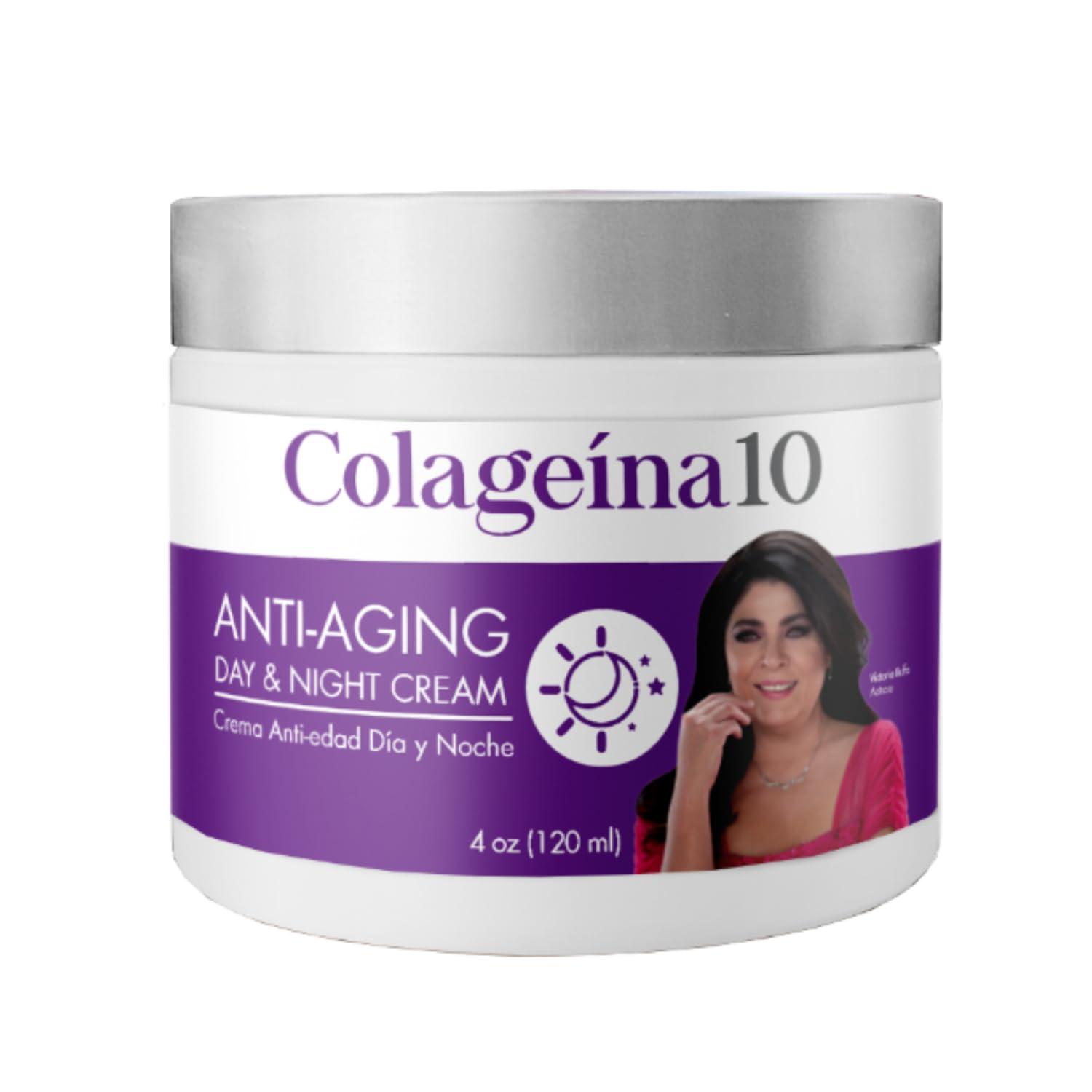 Colageina 10 Anti-aging Day and Night Cream Skincare Treatment with Hydrolyzed Collagen, Restores Skin Elasticity and Glow, 4 Ounces, Jar - Colageina 10 Official Product View 1