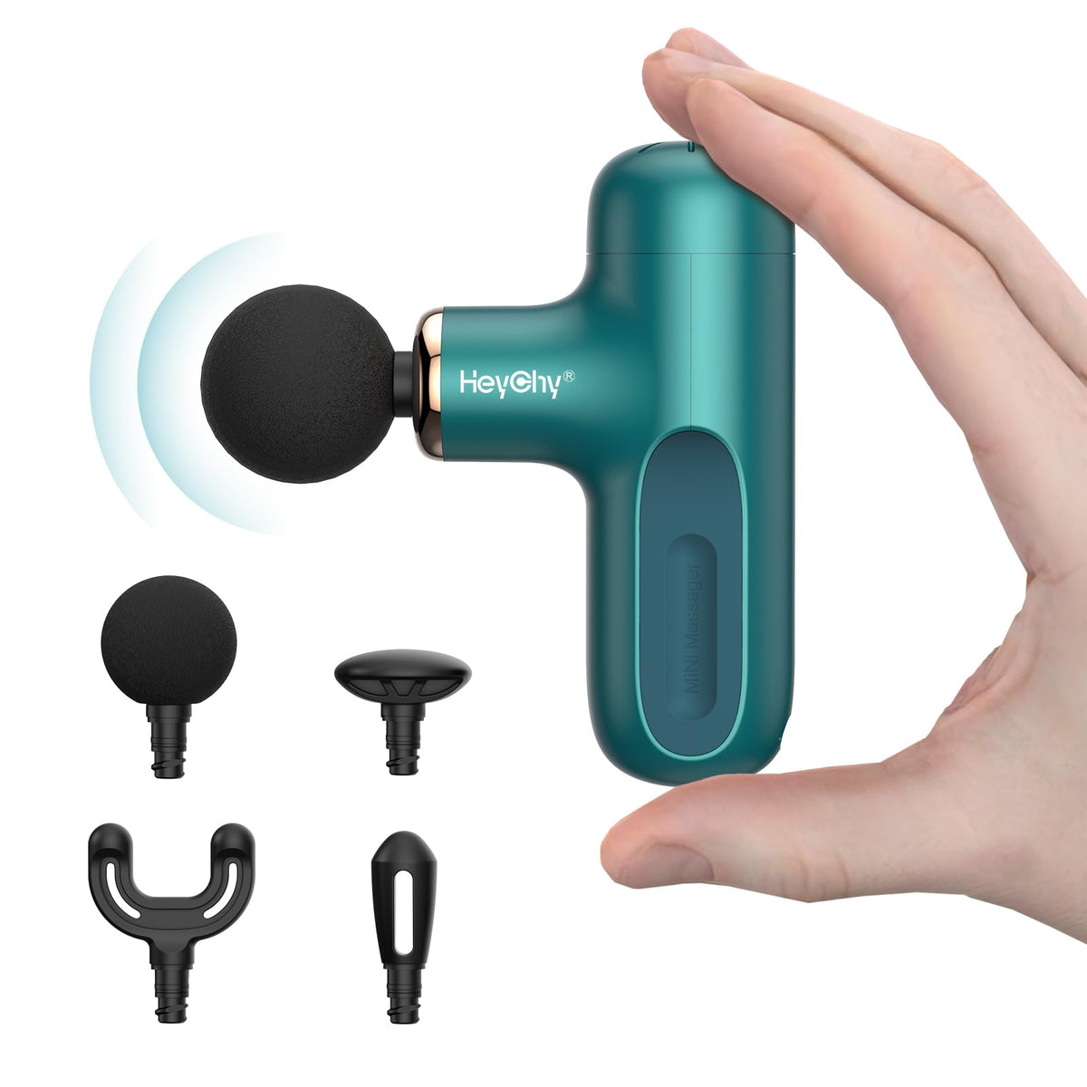 Super Mini Massage Gun Percussion Deep Tissues Muscle - HEYCHY Official Imagery - 1