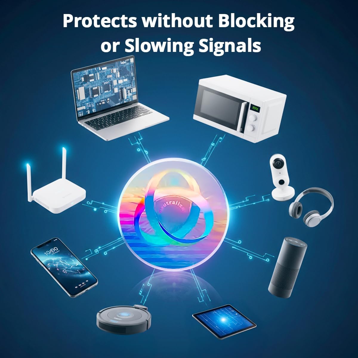 Aulterra EMF Neutralizer Sticker for Cell Phones, Laptops and Mobile Devices to Neutralize Harmful Effects Including 5G