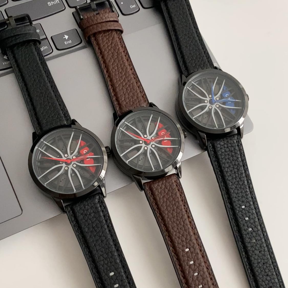 FANMIS Men s Creative 3D Car Wheel Watches Rim Hub Design - FANMIS Official Imagery - 5