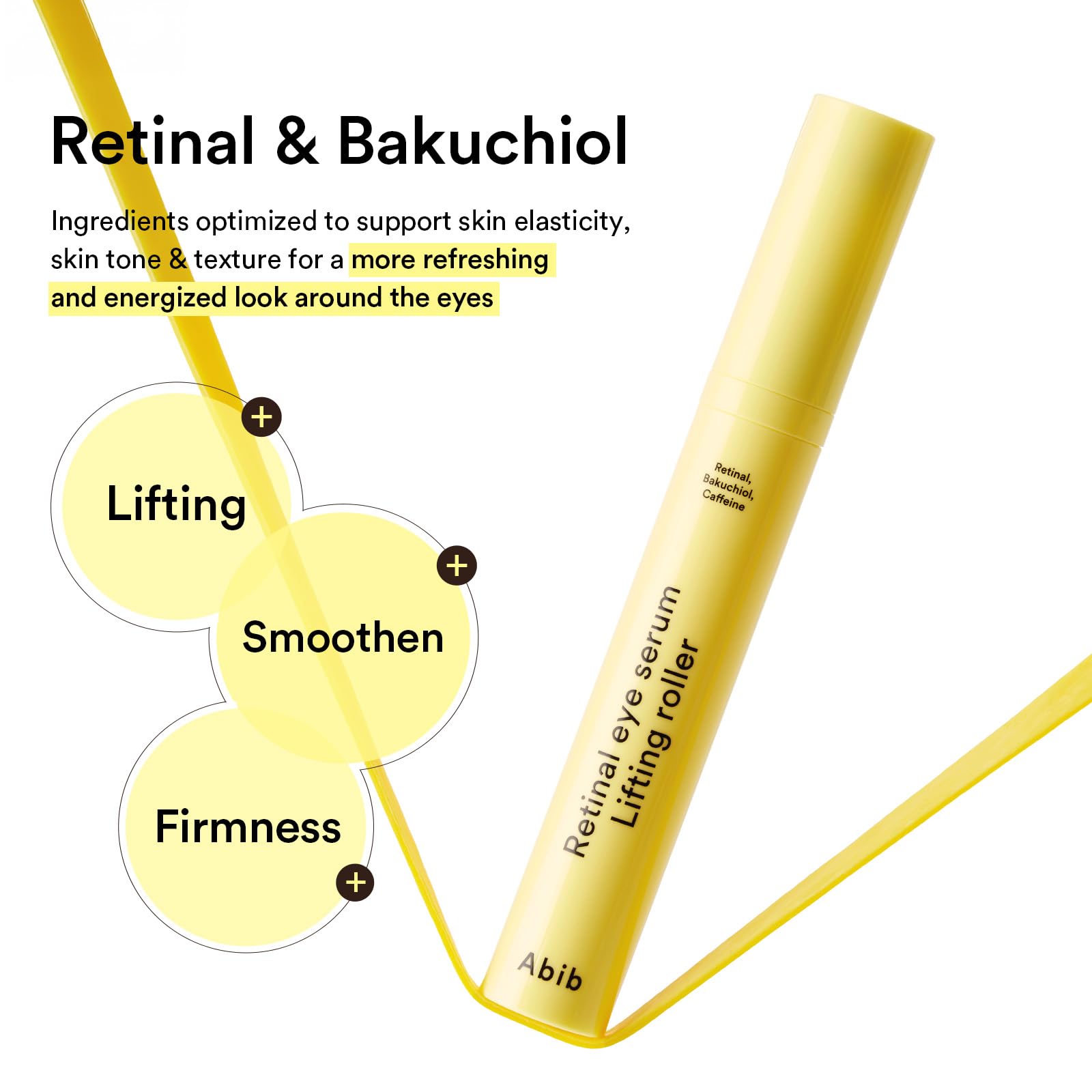 Abib Retinal Eye Serum Lifting Roller 0.5 Fl Oz, - Anti Aging Eye Applicator - Abib Official Product View 5