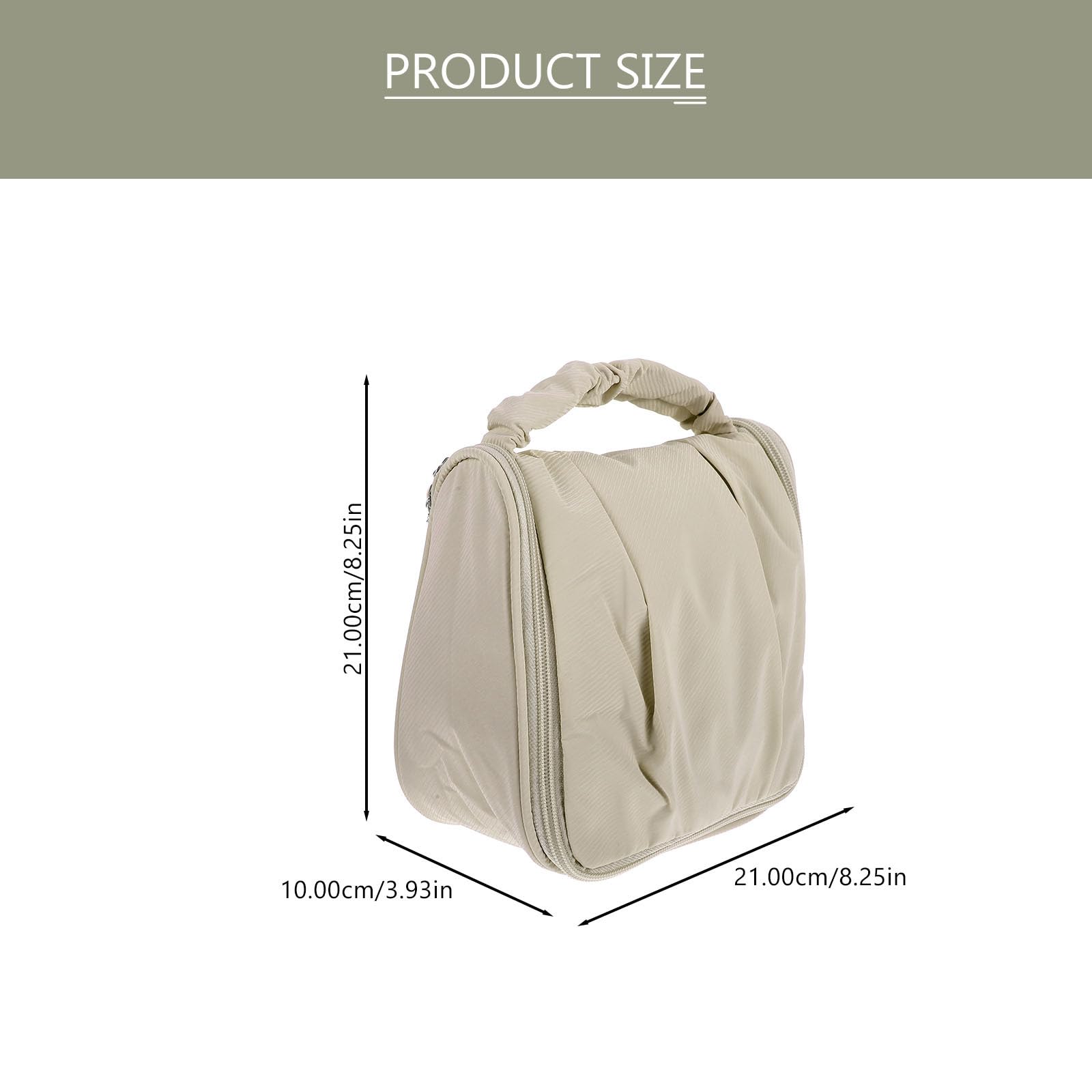 TOVINANNA large waterproof travel toiletry bag, waterproof cosmetic case with multiple compartments for toiletries and essentials