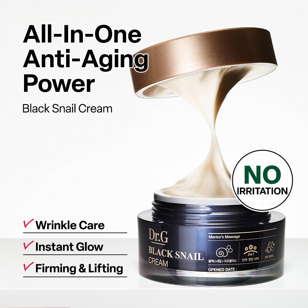 Dr G Black Snail Face Cream 1 69 fl oz - Dr.G Official Imagery - 3