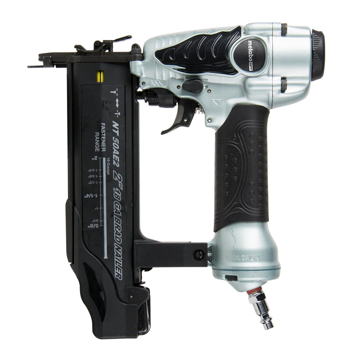 Metabo HPT Brad Nailer Pneumatic 18 Gauge Adjustable Depth - Premium Selection Official Imagery - 2