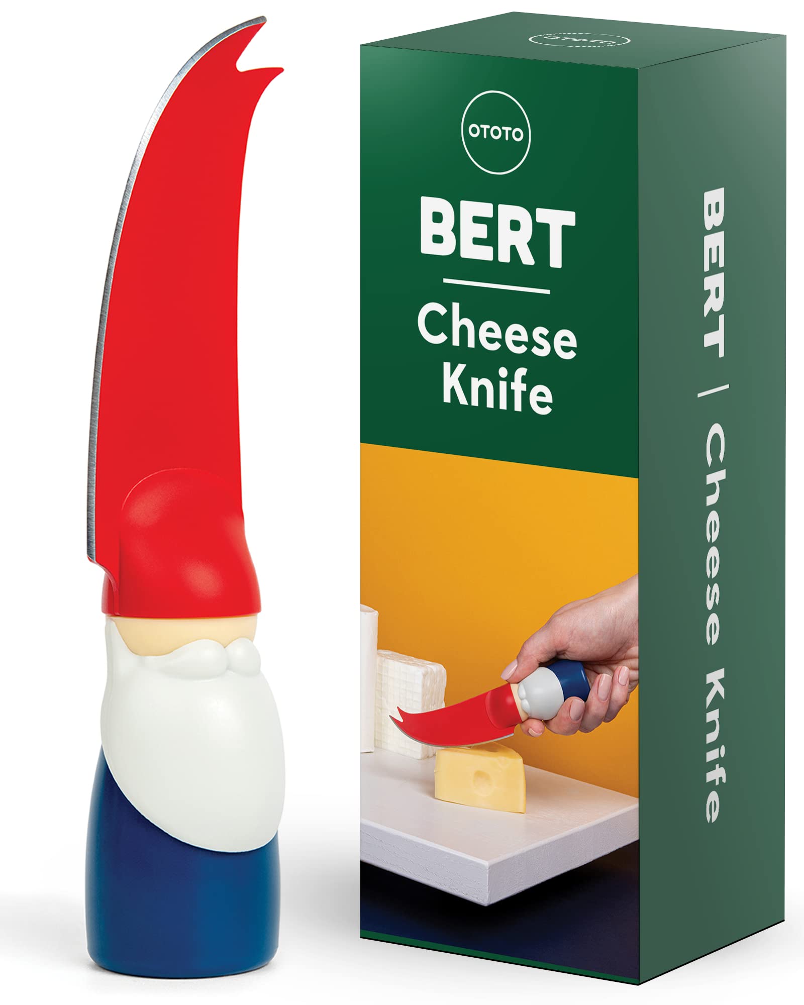 OTOTO Bert Cheese Knife, Gnome-Themed Multifunctional Knife for Cheese - View 1