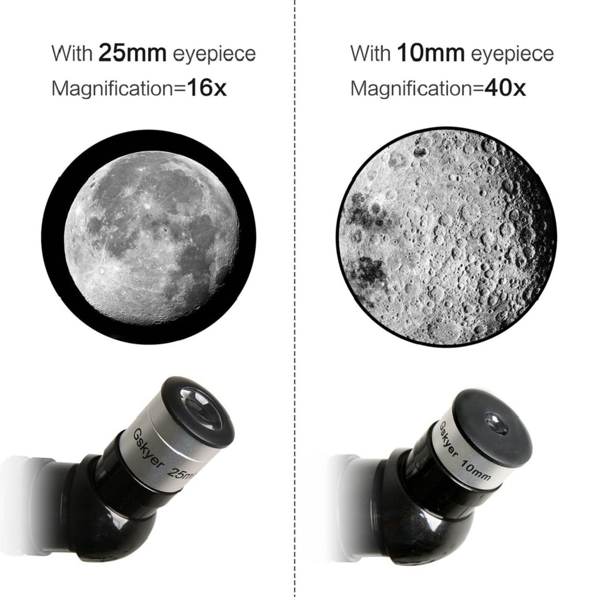 Gskyer Telescope 70mm Aperture 400mm AZ Mount Astronomical - Gskyer Official Imagery - 4