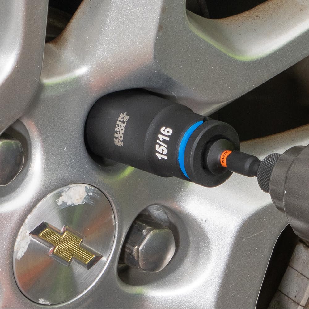 Klein Tools 65111IMPCT KNECT Deep Well Impact Socket Set 1 2 - Premium Selection Official Imagery - 8