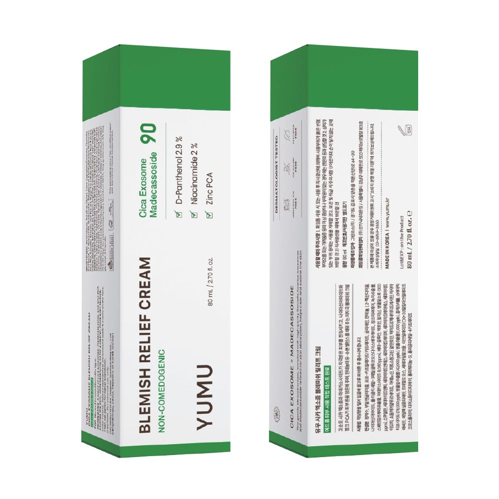 YUMU Cica Exosome Zinc Blemish Relief Cream, Face Moisturizer for Sensitive, - YUMU Official Product View 10