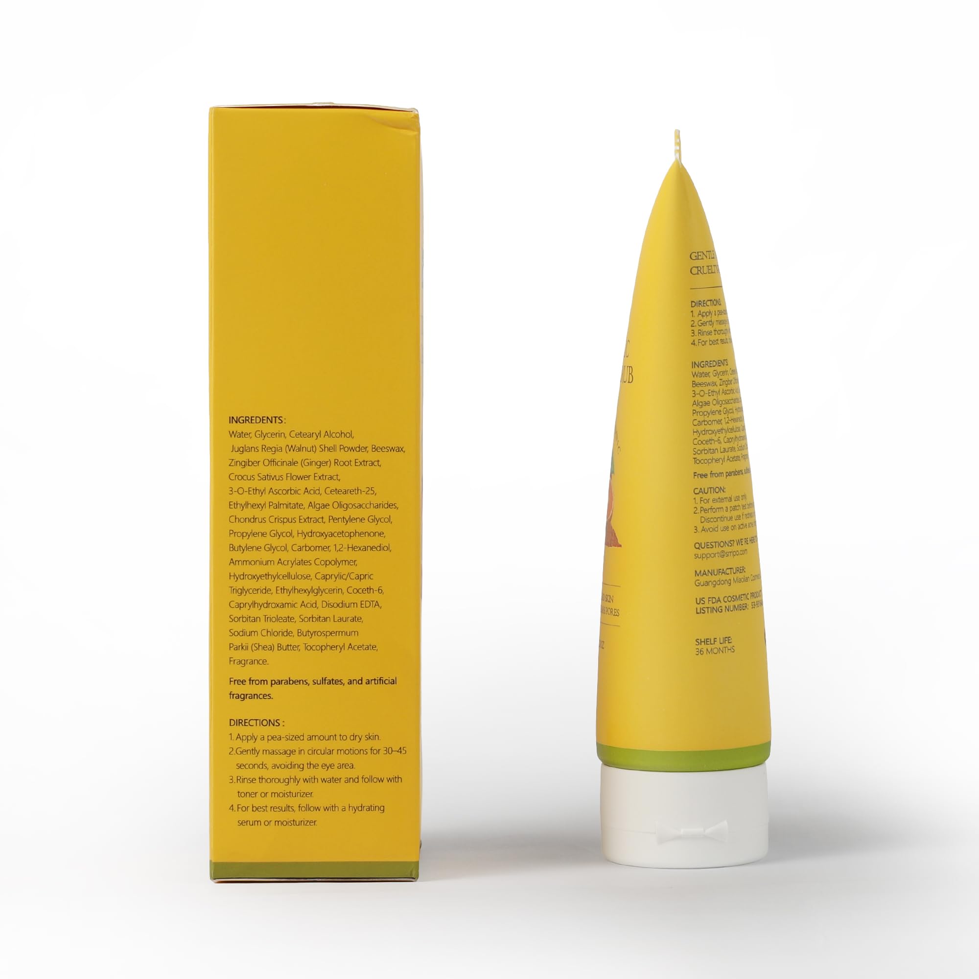 Srripo Revitalizing Exfoliation Face Scrub with Vitamin C and Turmeric – Gentle - Srripo Official Product View 10