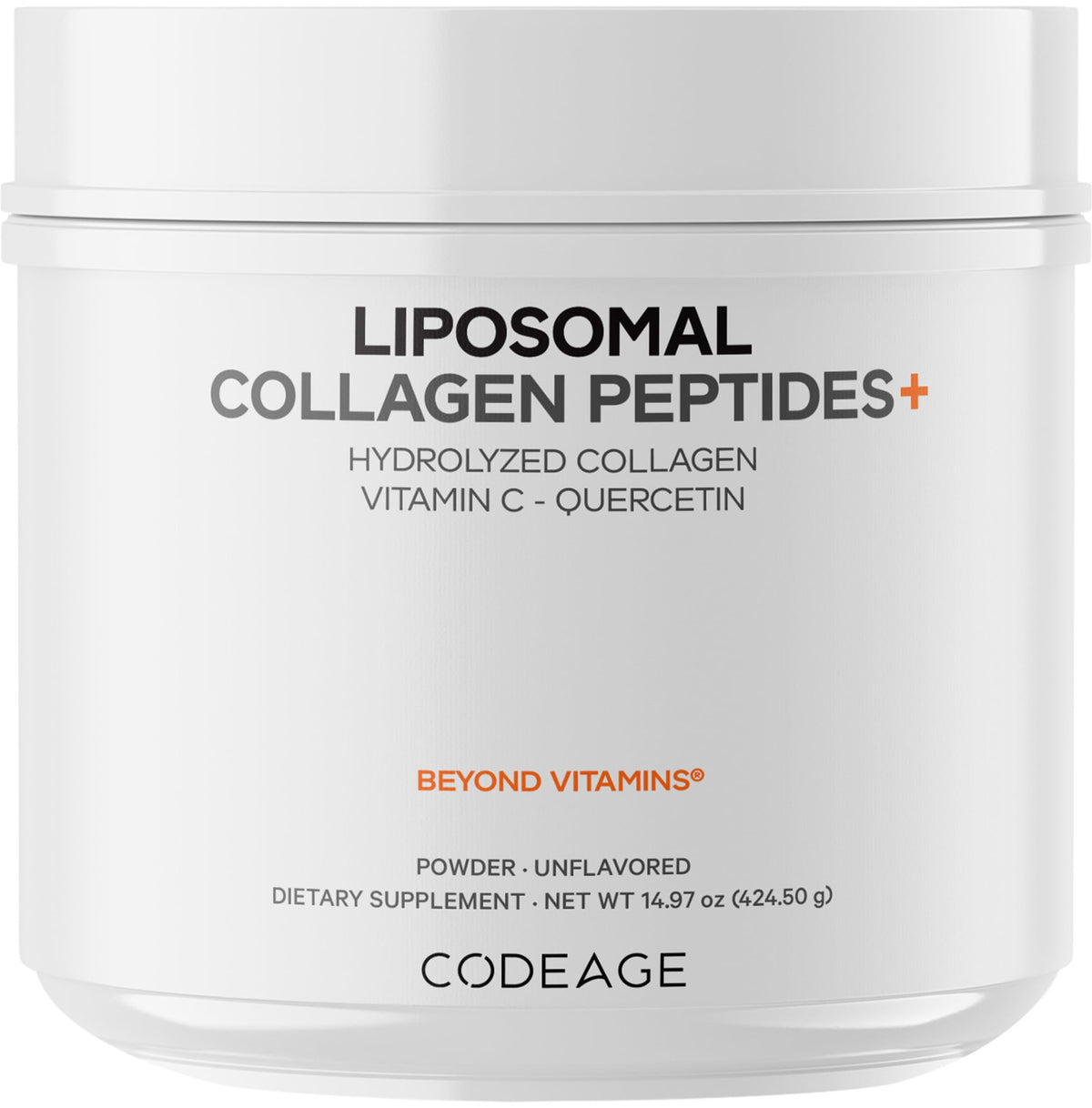Codeage Liposomal Collagen Peptides Powder Vitamin C - Codeage Official Imagery - 1