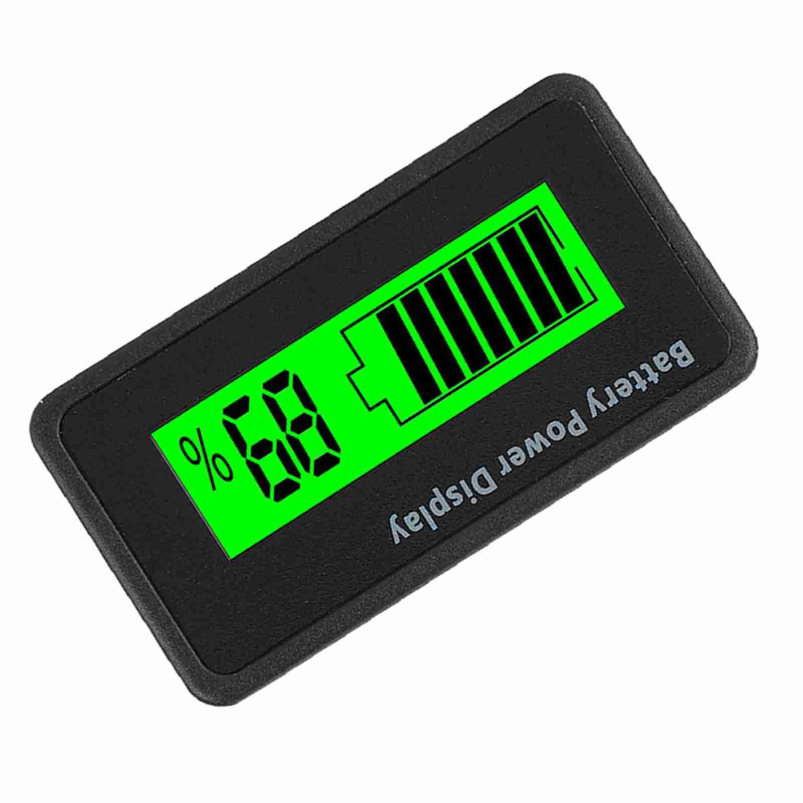 LICAEVEY GY-6H universal battery capacity tester with LCD display and green backlight, measures voltage from 12-48V for electric circuit testing
