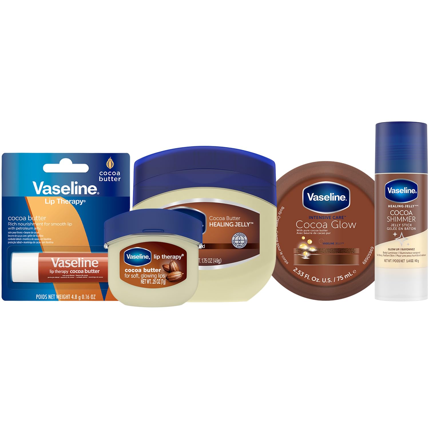 Vaseline Cocoa Butter Lovers Travel Essentials Set – Cocoa - Product Imagery