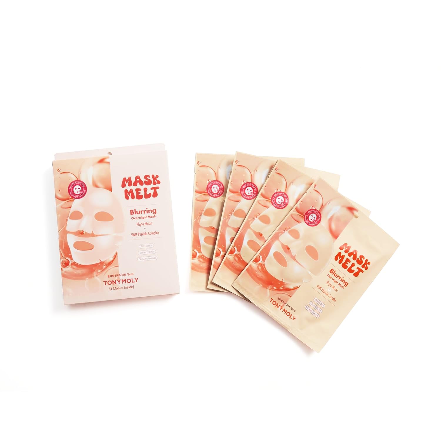 TONYMOLY Mask Melt Blurring Mask, 4-Pack - TONYMOLY