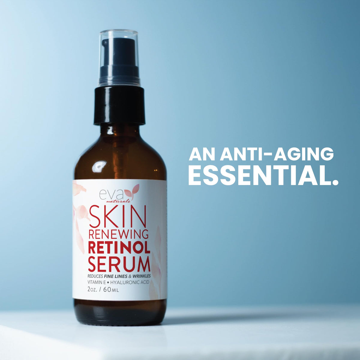 Eva Naturals Retinol Serum Hyaluronic Acid Fine Lines 2 oz 2 - Eva Naturals Official Imagery - 8