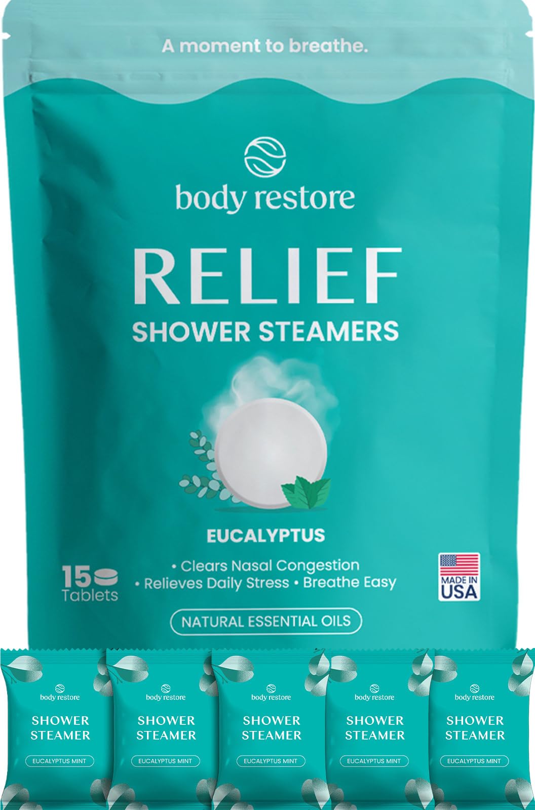 BodyRestore Shower Steamers Aromatherapy Self Care Gifts - Body Re Official Imagery - 1