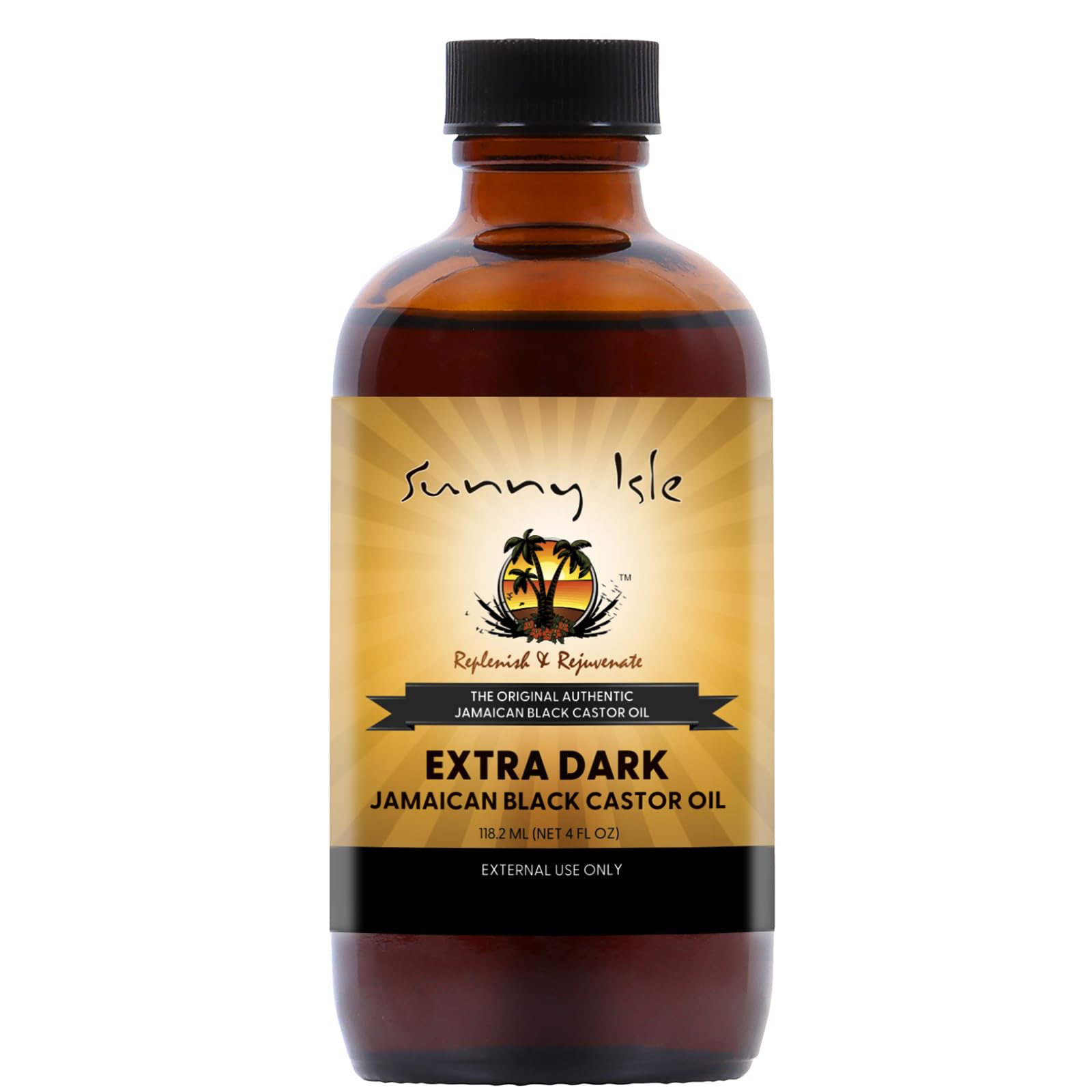 Sunny Isle Extra Dark Jamaican Black Castor Oil , Richer Thicker JBCO - Sunny Isle Official Product View 2