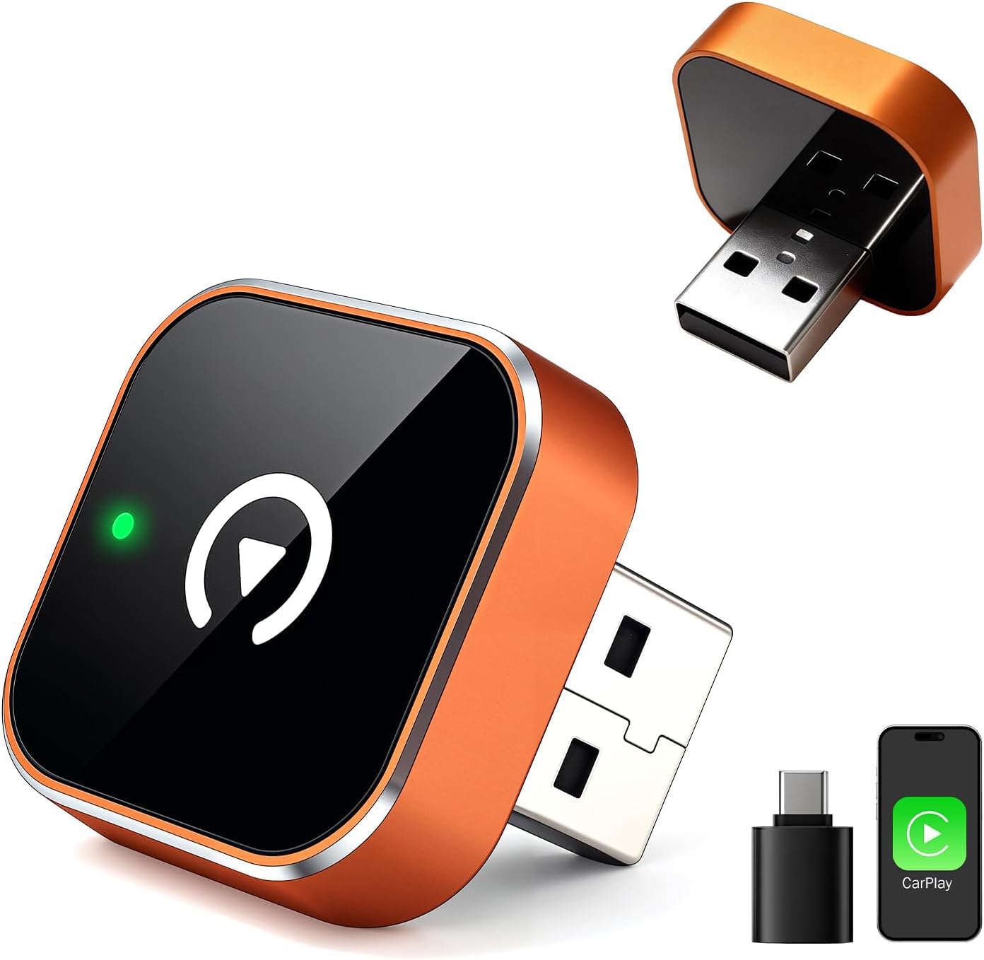 Pluvixa Wireless Carplay Adapter, Suitable for Vehicles Equipped by Pluvixa - Angle View 9
