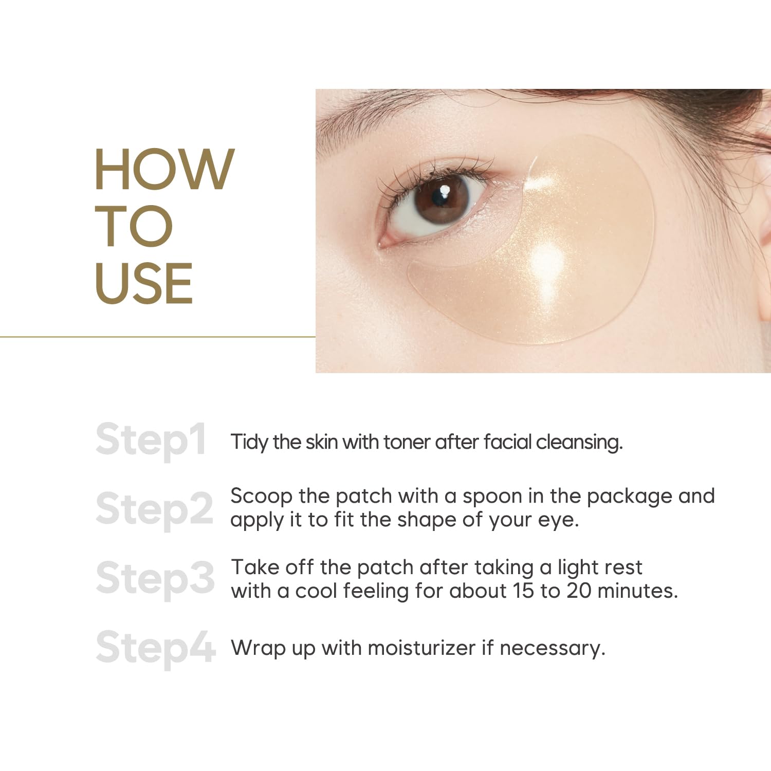 Petitfee Gold Hydrogel Eye Patch 60ea (30pairs) - Petitfee