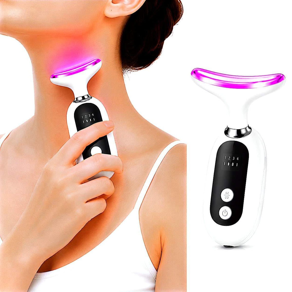 Portable Face Massager with 3 Light Modes Red for Lifting - ZMARJ ARTLOGO Official Imagery - 1