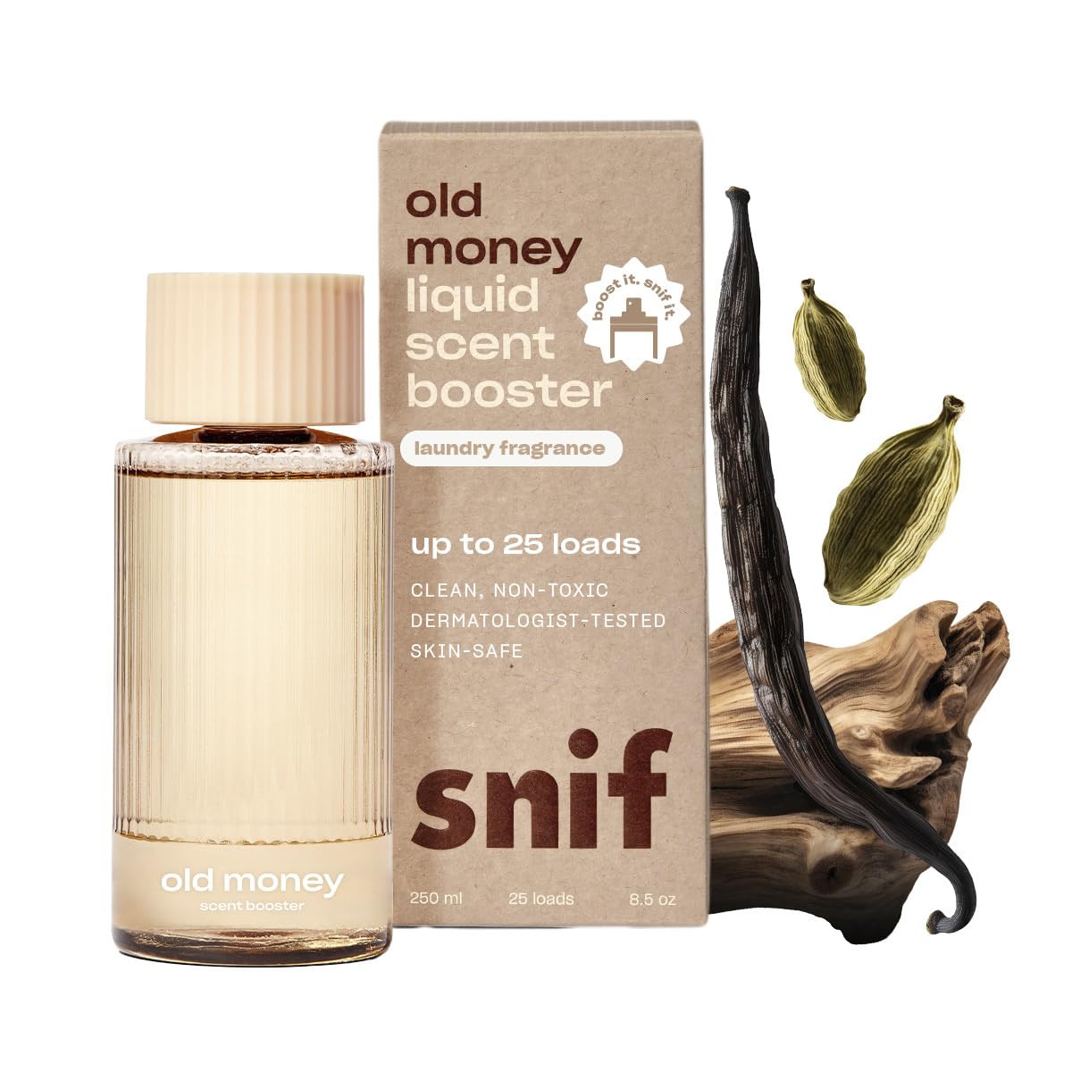 Snif Old Money Non-Toxic Liquid Laundry Scent Booster, 25 Loads, - Product Imagery