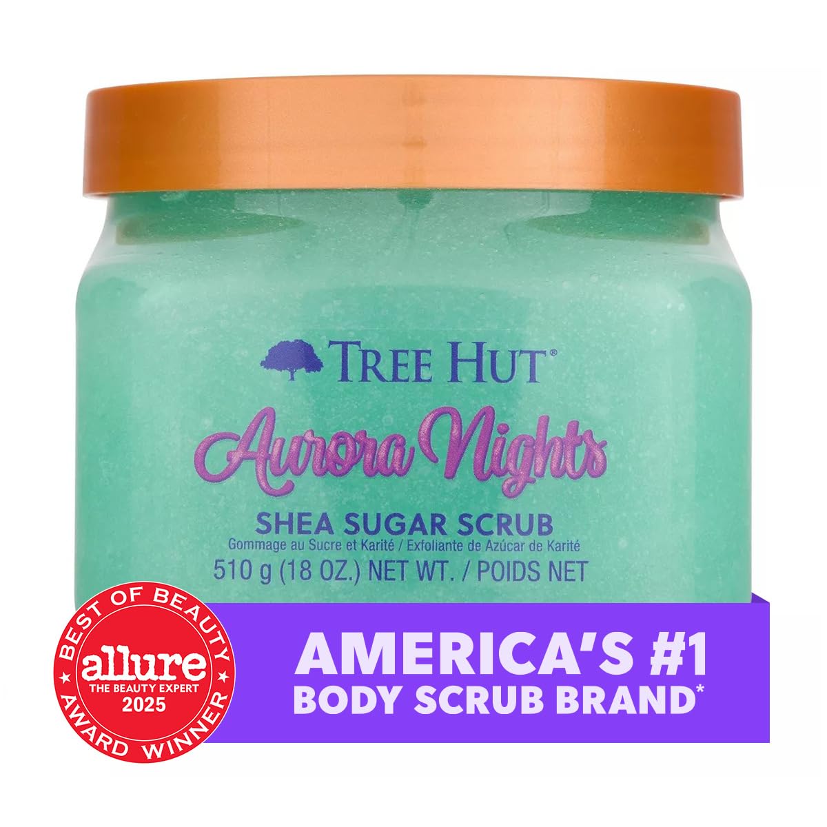 Tree Hut Shea Sugar Scrub, Aurora Nights - Tree Hut Official Product View 4