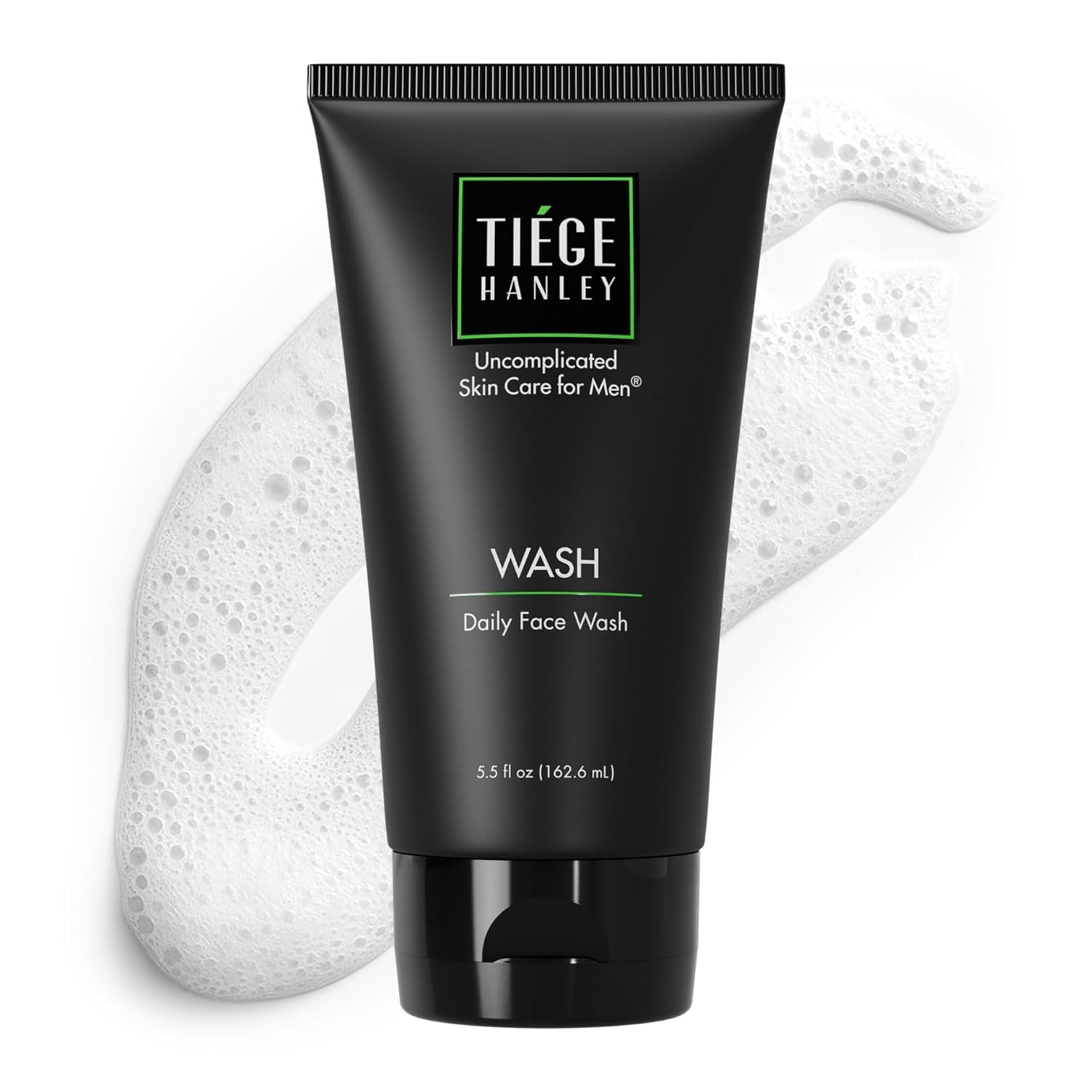 Tiege Hanley Daily Face Wash for Men, Cleanser, Fragrance-Free, - Product Imagery