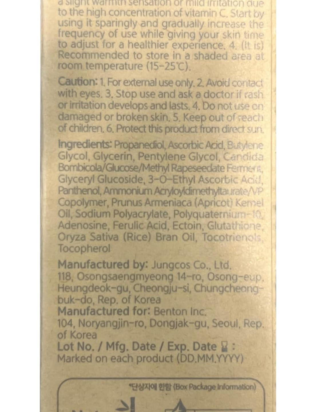 BENTON Vitamin C Serum - BENTON Official Imagery - 8