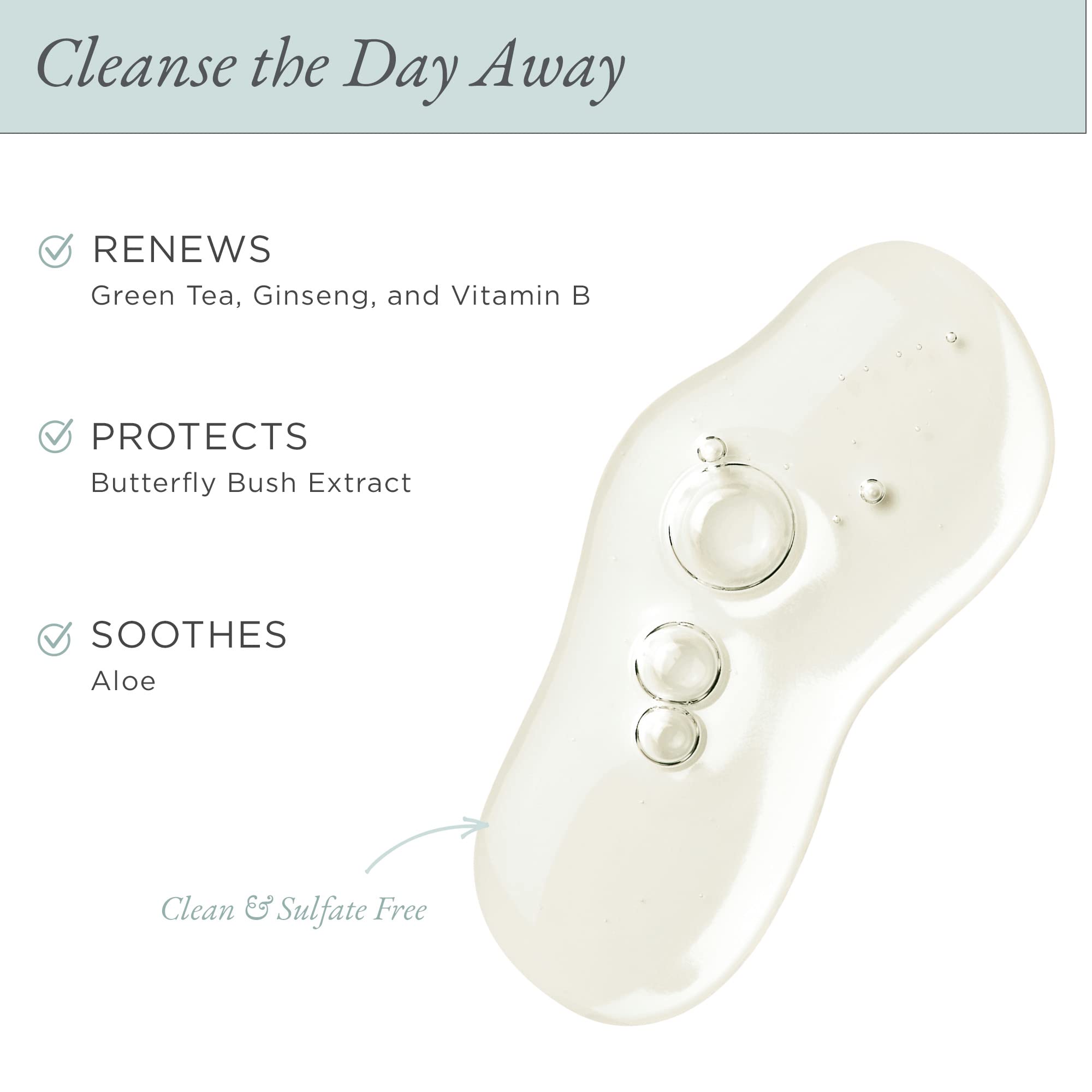 PÜR Forever Clean Gentle Facial Cleanser, Sulfate-Free Makeup Remover