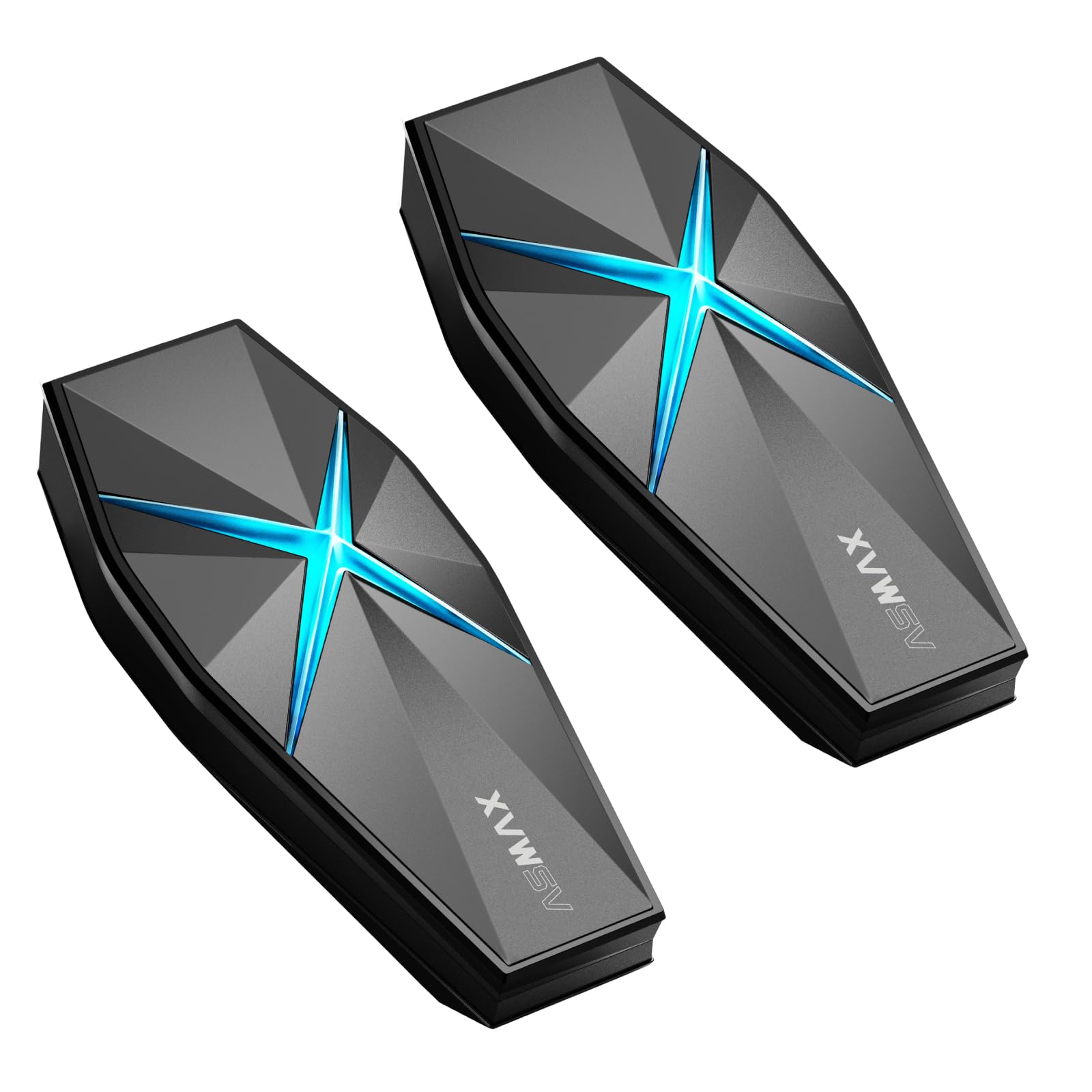 ASMAX F1s Motorcycle Bluetooth Headset with Smart Voice Control, by ASMAX - Angle View 1