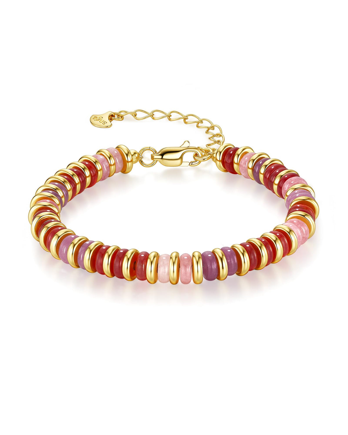 SNGIA Colorful 18K Gold Plated Bracelets for Women Stack - SNGIA Official Imagery - 8