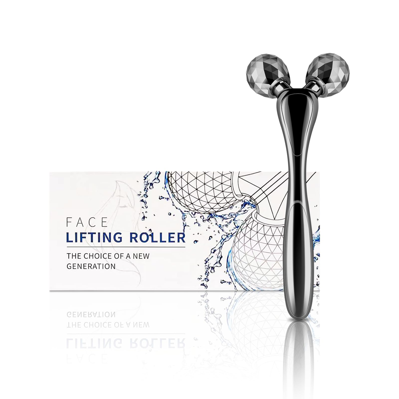 SZMDLX 3D Face Roller Dual Rotating Facial Body Massager