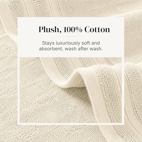 Modern Threads 6 Piece Bath Towel Set – Bathroom Towel Set with - Product Imagery