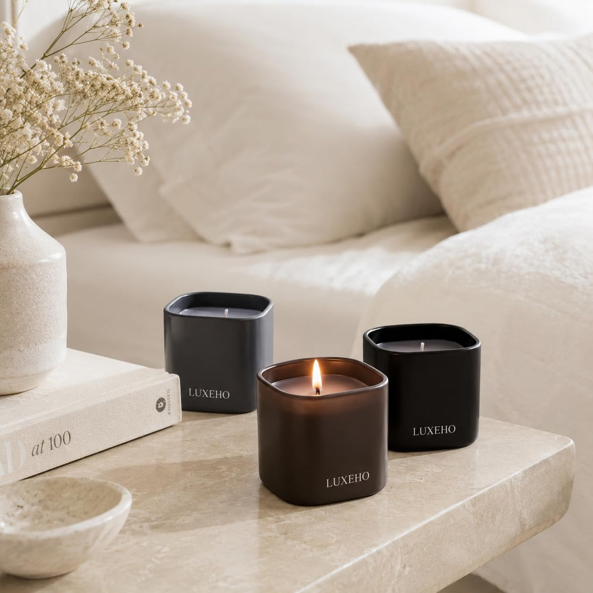 Luxury Scented Candle Set 3 Pack - LUXEHO Official Imagery - 7