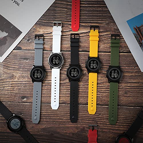 YUINK Mens Watch Ultra-Thin Digital Sports Watch Waterproof - Product Imagery
