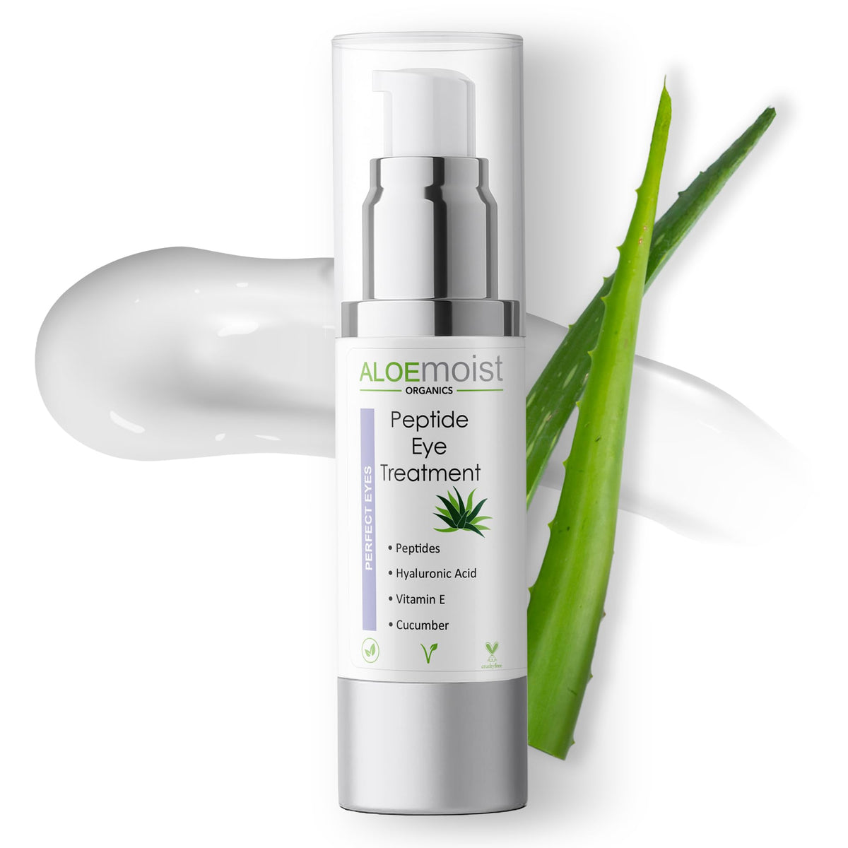 Peptide Eye Cream Anti Aging Hydrating Under Eye Cream For - AloeMoist Official Imagery - 2