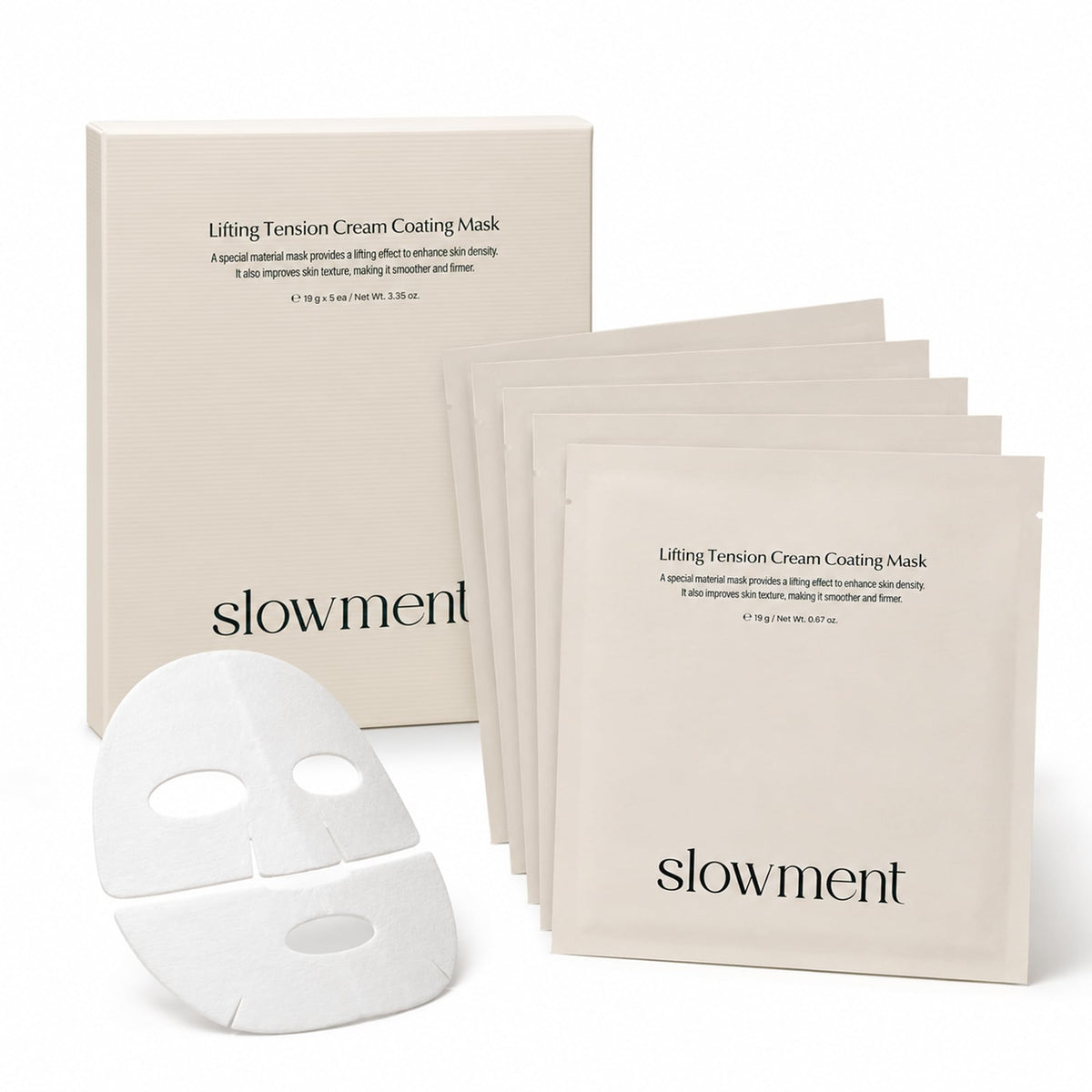 Lifting Tension Cream Coating Mask Sheet Mask 5 Sheets - slowment Official Imagery - 2